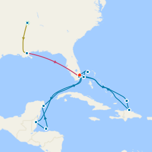 Music Cities of the Deep South & Miami Beach with Tours and Eastern and Western Caribbean Cruise