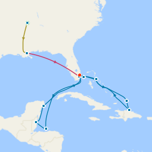 Music Cities of the Deep South & Miami Beach with Tours and Eastern and Western Caribbean Cruise