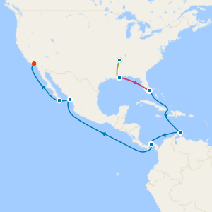 Music Cities of the Deep South & Miami Beach with Tours and Panama Canal Cruise to Los Angeles