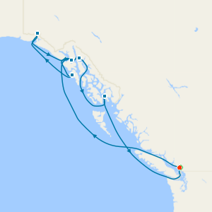 Alaska Adventure from Vancouver with Stay