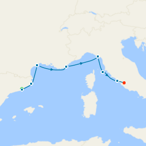 Mediterranean Symphony from Barcelona to Rome with Stays 