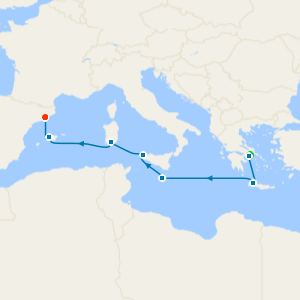 Mediterranean Medley from Athens to Barcelona with Stays 