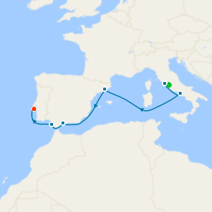 Bolero Breeze from Rome to Lisbon with Stays 