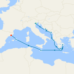 Cadence In Kotor from Venice to Barcelona with Stays 