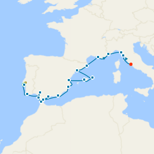 Spain & Italy Combination Cruise from Lisbon with Stay