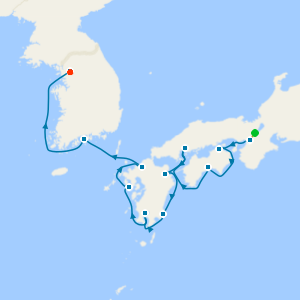 Kyoto, Hiroshima, Nagasaki and Japan Intensive to Seoul with Stays