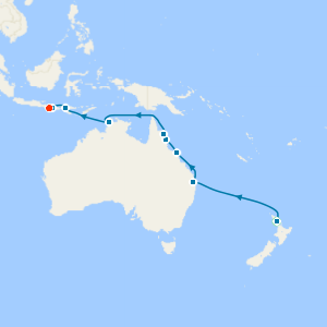 Journey to Oz from Auckland to Bali with Stays 