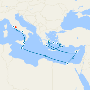 Greece, Egypt & Italy Combination Cruise from Athens with Stays
