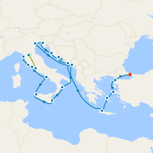 Italy, Croatia & Greece Combination Cruise with Florence & Rome Stays