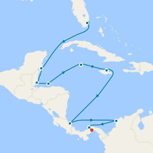 Exotic Coasts & Casco Viejo from Miami - Fly Cruise