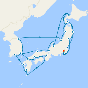 Tokyo Stay, Mount Fuji, Japan and Korea Grand Voyage