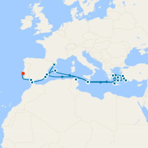 Western Mediterranean & Greek Isles: Athens Overnight from Barcelona with Stay