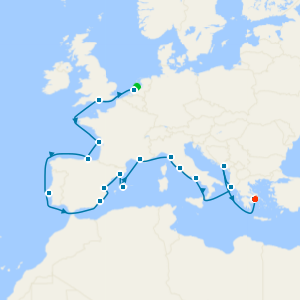 Iberia & Mediterranean: Spain, Italy & Greece with Amsterdam and Athens Stays