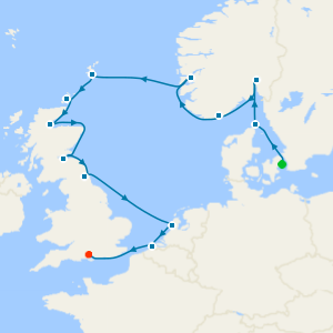 Nordic Coast & British Isles from Copenhagen to London (Southampton)