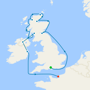 Celtic Moorlands Odyssey from London (Southampton) to Paris (Le Havre)