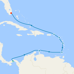 Canal Gates to Leeward Light from Panama City to Miami