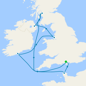 France & British Isles from Southampton