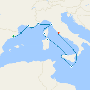 Ramblas & the Rivieras from Barcelona to Rome (Civitavecchia) with Stay