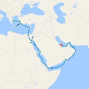 Kingdoms of Sea & Sand from Athens (Piraeus) to Doha with Stay