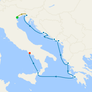 Adriatic & Aegean Havens from Trieste with Venice Stay