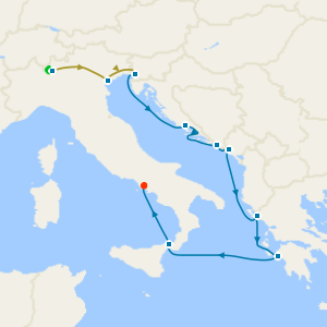 Lake Como and Venice Stays with Adriatic & Aegean Havens Cruise from Trieste