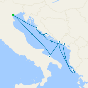 Italy, Croatia, Greece & Montenegro from Venice