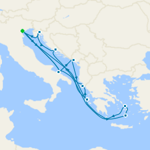 Italy, Greece & Montenegro & Croatia from Venice