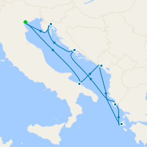 Italy, Montenegro, Greece & Croatia from Venice