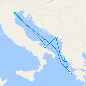 Italy, Montenegro & Greece from Venice