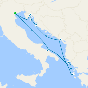 Italy, Greece, Montenegro & Croatia from Venice