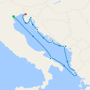 Italy, Greece, Montenegro & Croatia from Venice