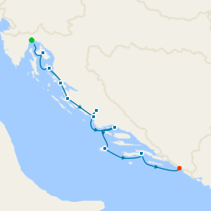 Adriatic Coastal Cruise from Zagreb