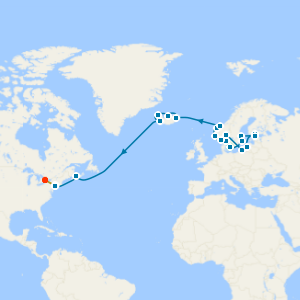 Fire, Ice, Norwegian Grand Adventure & Niagara Falls from Copenhagen to New York with Stays