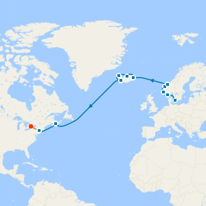 Fire & Ice Explorer and Niagara Falls from Copenhagen to New York with Stays