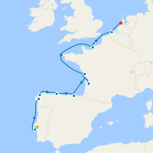 Western Europe Grandeur from Lisbon to Amsterdam (Ijmuiden) with Stay