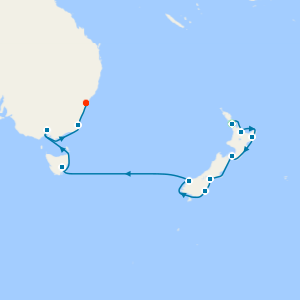 Tasman Treasures & Fjords from Auckland to Sydney with Stay