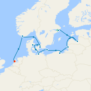 Jewels of Northern Europe from Stockholm to Amsterdam (Ijmuiden) with Stay