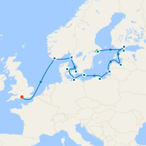 Nordic Heritage Passage from Stockholm to London (Southampton) with Stay