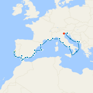 Portugal, Spain & Best of the Med from Lisbon with Stay