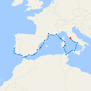 Mediterranean Mystique from Lisbon to Rome with Stay