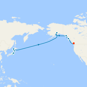 Tokyo Stay, Aomori and Transpacific to Alaska and Vancouver