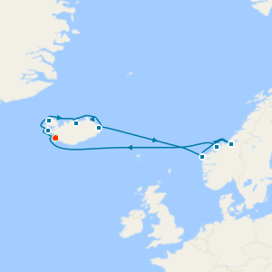 Iceland & Norway Discovery from Reykjavik with Golden Circle & Blue Lagoon Experience