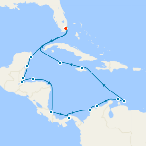 NFL -Miami Dolphins Vs Buffalo Bills with Panama Canal and Caribbean from Miami