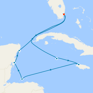 NFL -Miami Dolphins Vs Los Angeles Chargers with Western Caribbean from Miami