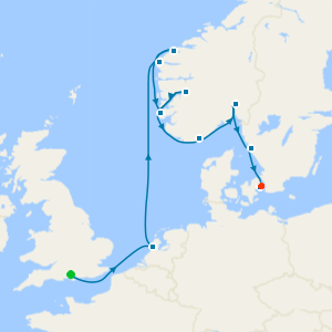 Norwegian Gems from Southampton to Copenhagen with Stay