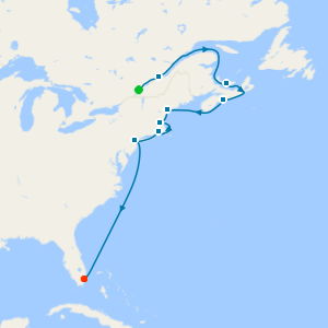 Canada &Colonial Coast from Montreal to Miami