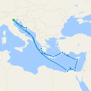 Italy, Greece & Egypt from Venice (Marghera)