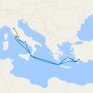 Italy, Greece & Turkey Cruise with Florence and Rome Stays