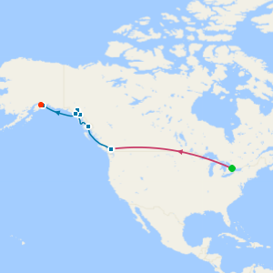 Toronto, Niagara Falls & Voyage of the Glaciers from Vancouver with Stays