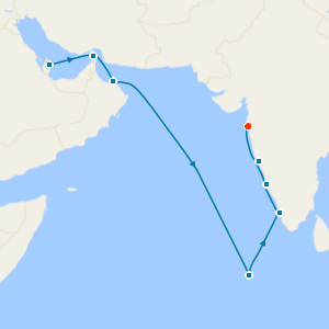 Saffron & Sapphire Seas from Doha to Mumbai with Stays